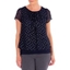 Picture of Anna Rose Spot Chiffon Layered Top IDNIGHT