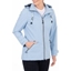Picture of Anna Rose Stripe Zip Coat - BLUE STRIPE