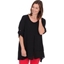 Picture of Asymetric Layed Split Hem Tunic - BLACK