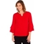 Picture of Bell Sleeve Stretch Top - TRUE RED