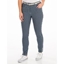 Picture of Belted Striped Stretch Trousers - BLUE