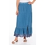Picture of Boho Pull On Maxi Skirt - BLUE - 10