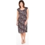 Picture of Botanical Print Pleated Dress - PLUM/GREEN - XXL