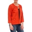 Picture of Broderie Anglaise Linen Blend Jacket - BURNT ORANGE