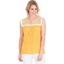 Picture of Broderie Anglaise Trim Sleeveless Top USTARD