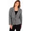 Picture of Check Belted Jacket - BLACK/BEIGE - 20