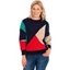 Picture of Chenille Colour Block Batwing Knit Top ULTI
