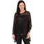 Picture of Chiffon Layered Shimmer Top - BLACK/GOLD