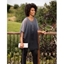 Picture of Chiffon Overlay Blouse - BLACK/GREY - S