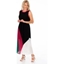 Picture of Colour Block Pleated Chiffon Maxi Dress - BLACK/CANDY/GREEN - 16