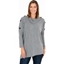Picture of Cowl Neck Batwing Top - GREY MARL