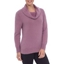 Picture of Cowl Neck Eyelash Knit Top - HEATHER
