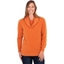 Picture of Cowl Neck Eyelash Knit Top - ORANGE - M
