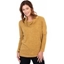 Picture of Cowl Neck Relaxed Fit Knitted Tunic - MUSTARD/BLACK - L