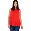 Picture of Crochet Trim Sleeveless Top - ROUGE - 14