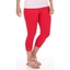 Picture of Cropped Lace Trim Leggings - RACING RED - 12