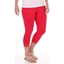 Picture of Cropped Lace Trim Leggings - RACING RED - 18