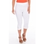 Picture of Cropped Pull On Stretch Trousers - WHITE