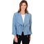Picture of Drape Front Lightweight Jacket - BLUE