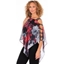 Picture of Embellished Chiffon Layered Top - BLACK/RED - 18