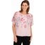 Picture of Embellished Floral Print Chiffon Top - PINK - S