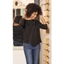 Picture of Embellished Jersey Top - BLACK - S