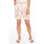 Picture of Embroidered Pull On Washed Shorts - CREAM/BROWN