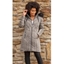 Picture of Faux Fur Trim Coat - GREY - S