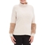 Picture of Faux Fur Trimmed Chenille Knit Top - BUTTERMILK
