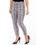 Picture of Faux Suede Snake Printed Fitted Trousers - GREY/BLACK - 18