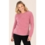 Picture of Feather Knit Embellished Top - DUSKY PINK - S