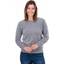 Picture of Feather Knit Embellished Top - LIGHT GREY - S