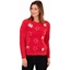 Picture of Festive Star Knitted Top - RED/SILVER