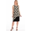 Picture of Floral Chiffon Layer Dress - BLACK/YELLOW - 14
