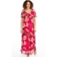 Picture of Floral Chiffon Maxi Dress - DARK PINK - 16
