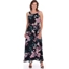 Picture of Floral Chiffon Sleeveless Maxi Dress - MIDNIGHT - 16