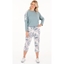 Picture of Cosy Floral Printed  Cropped Joggers