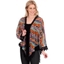 Picture of Georgette And Crochet Cover Up ULTI/BLACK/RUST /M