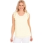 Picture of Lace Trim Sleeveless Chiffon Top - SOFT LEMON - 14