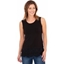 Picture of Lace Trim Sleeveless Jersey Top - BLACK - S