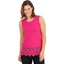 Picture of Lace Trim Sleeveless Jersey Top - CERISE - S