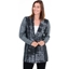 Picture of Long Sleeve Blanket Stitch Cardigan - GREY - M