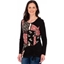 Picture of Long Sleeve Panelled Jersey Tunic - BLACK/PINK