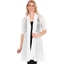 Picture of Longline Three Quarter Sleeve Lace Trim Cardigan - WHITE - XXL