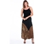 Picture of Multi Print Pleated Midi Skirt - BLACK/BROWN - 20