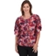 Picture of Multi Print Top With Side Ties - PINKS - M
