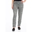 Picture of Narrow Leg Check Print Trousers - BLACK/WHITE/GREEN - 20