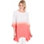 Picture of Ombre Dip Hem Tunic - CORAL/WHITE - M