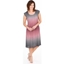 Picture of Ombre Pleated Dress - DUSKY PINK/GREY - S