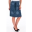 Picture of Panelled A line Denim Skirt - DENIM BLUE - 22